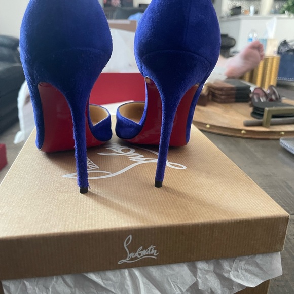 CHRISTIAN LOUBOUTIN PUMPS IRIZA 100 VEAU VELOURS - Picture 4 of 7